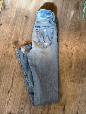 MOTHER Light Blue Straight Leg Jeans